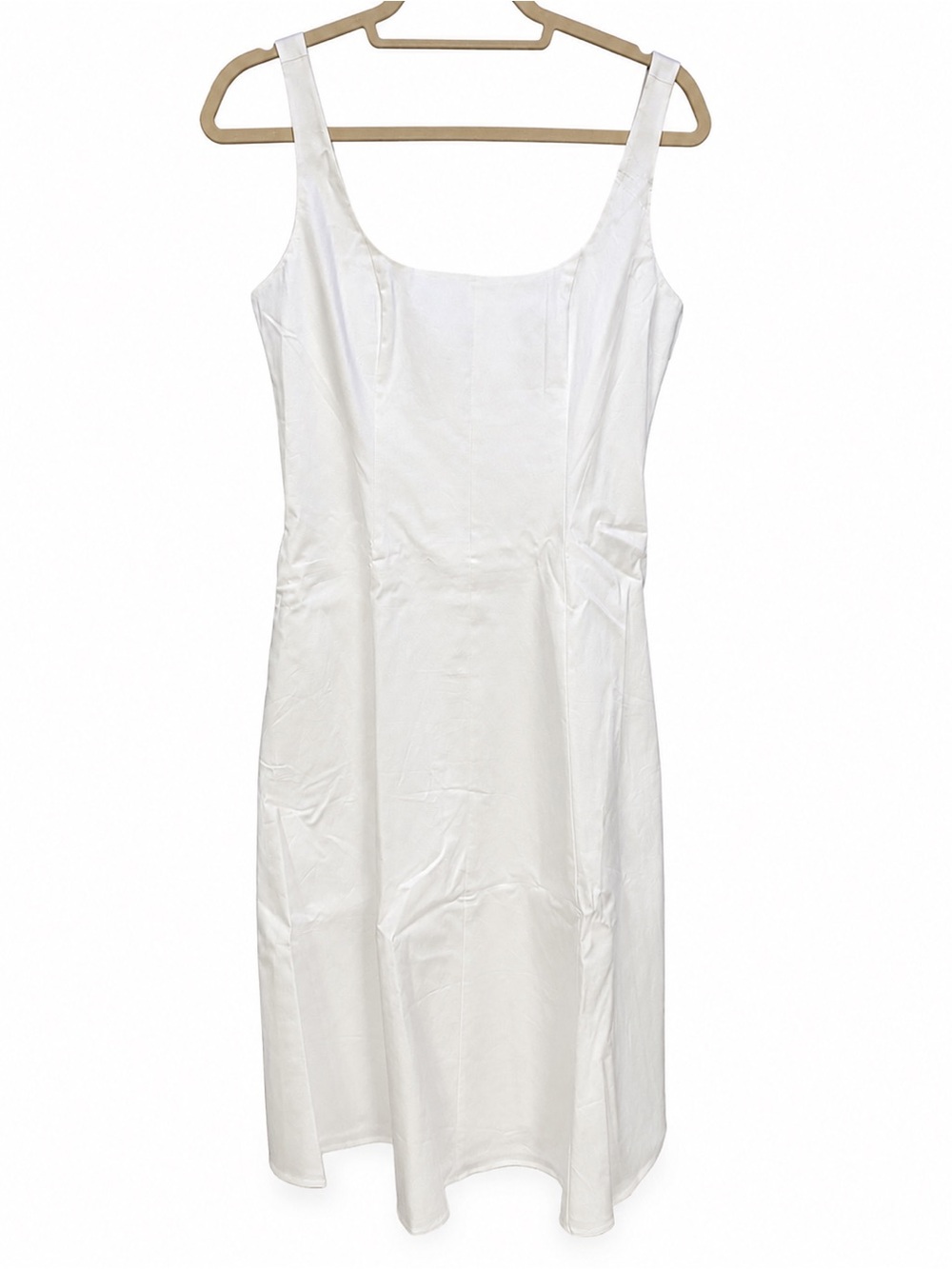 NWT Club Monaco Classic White Sleeveless Midi Dress